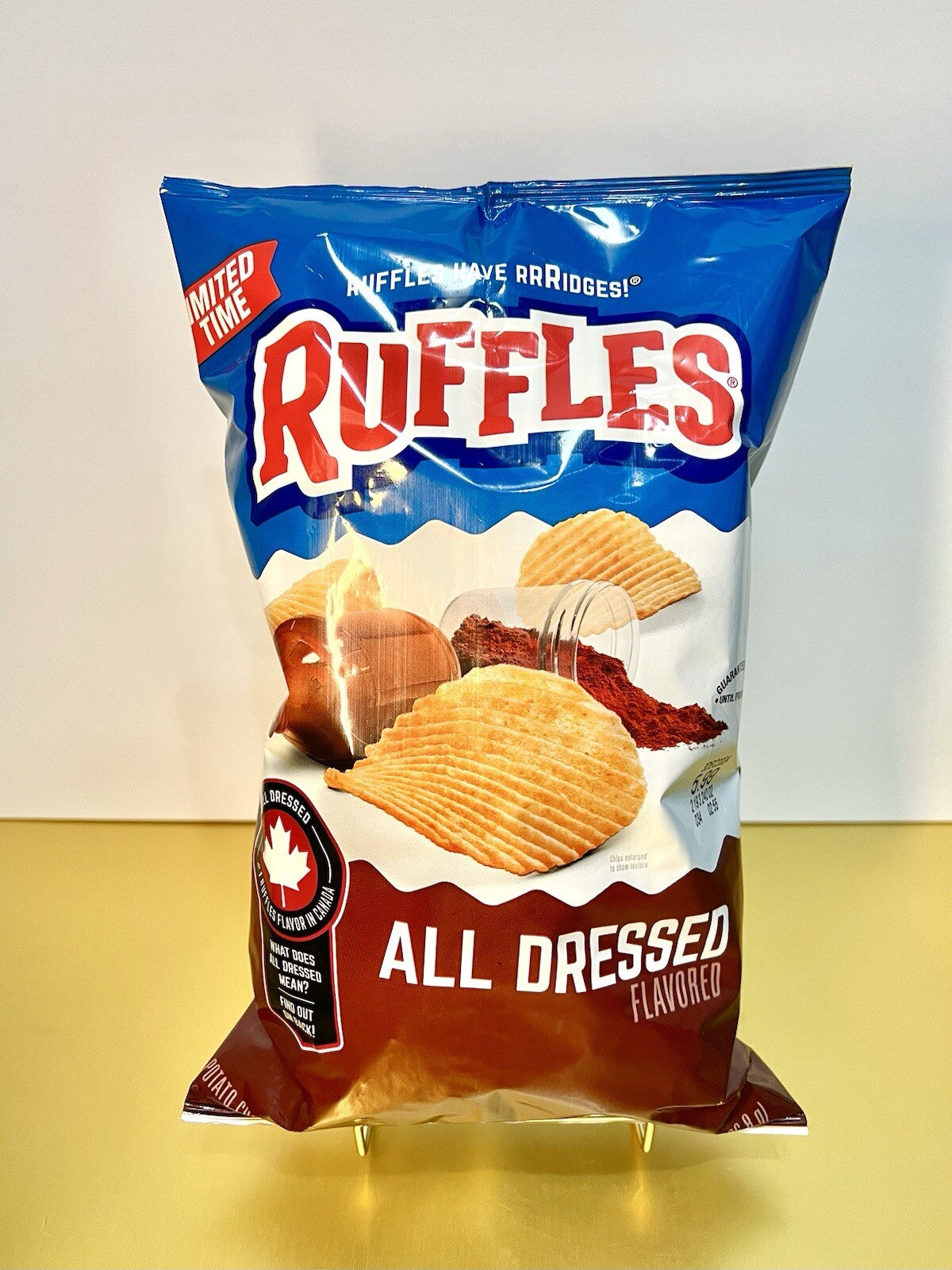 🔥 New Limited Edition RUFFLES All Dressed Canada Inspired Potato Chips 8oz