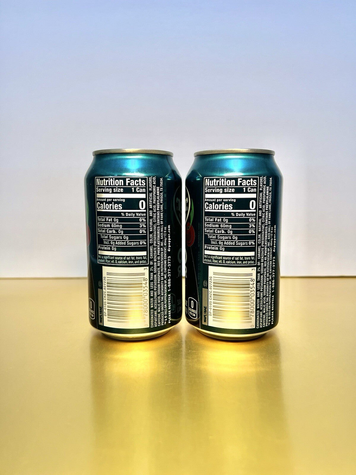 〽️New Limited Edition Dr Pepper Zero Sugar Cherry Flavored Soda (2 Cans)