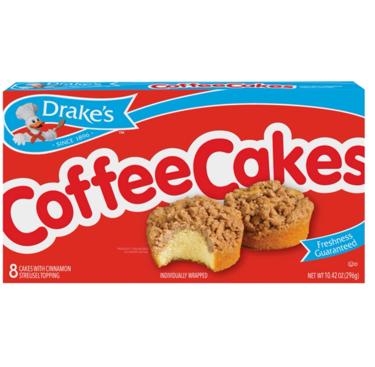 ⚫️ New Exclusive Drake's Coffee Cakes Cinnamon Streusel Soft Crumble 10.42oz