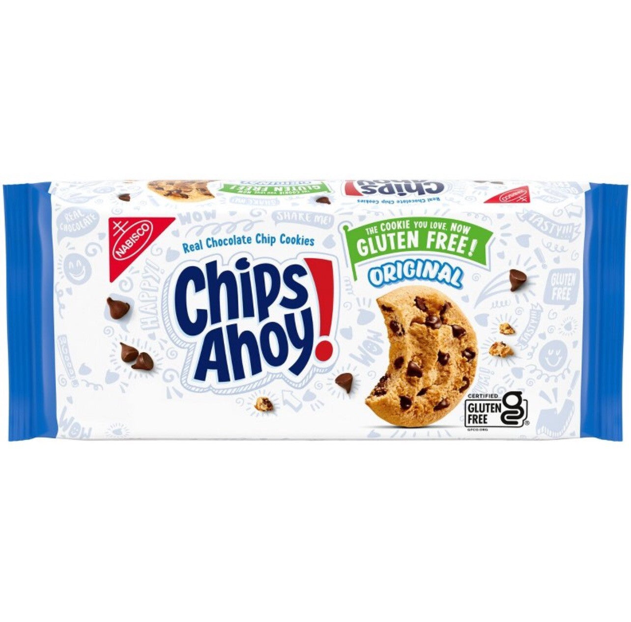 🟡 New Nabisco CHIPS AHOY! CHEWY Chocolate Chip Gluten Free Cookies 13oz