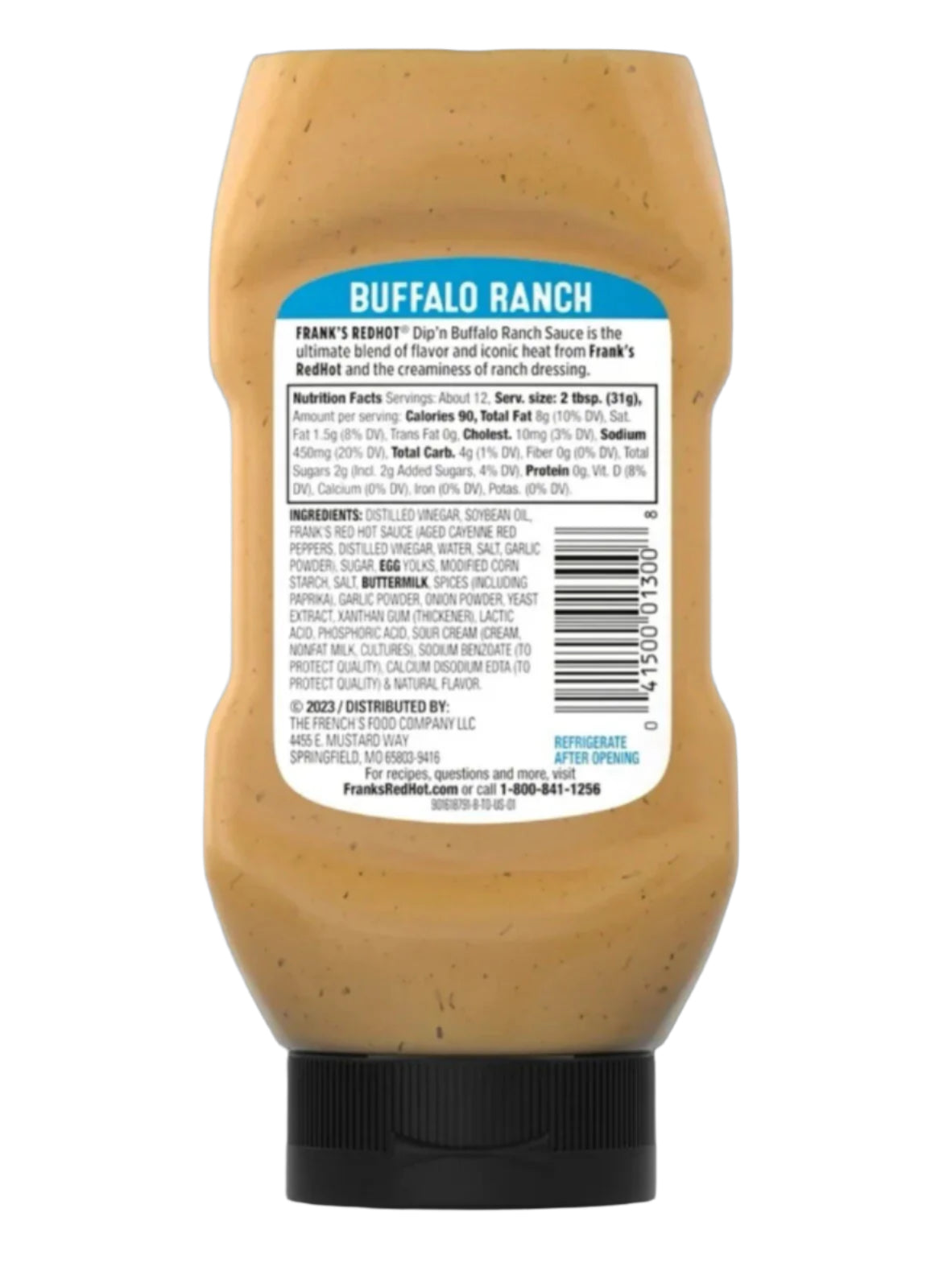 〽️ New Exclusive Frank's Red Hot Dip'n Buffalo Ranch Mild Sauce Bottle 12 FL Oz