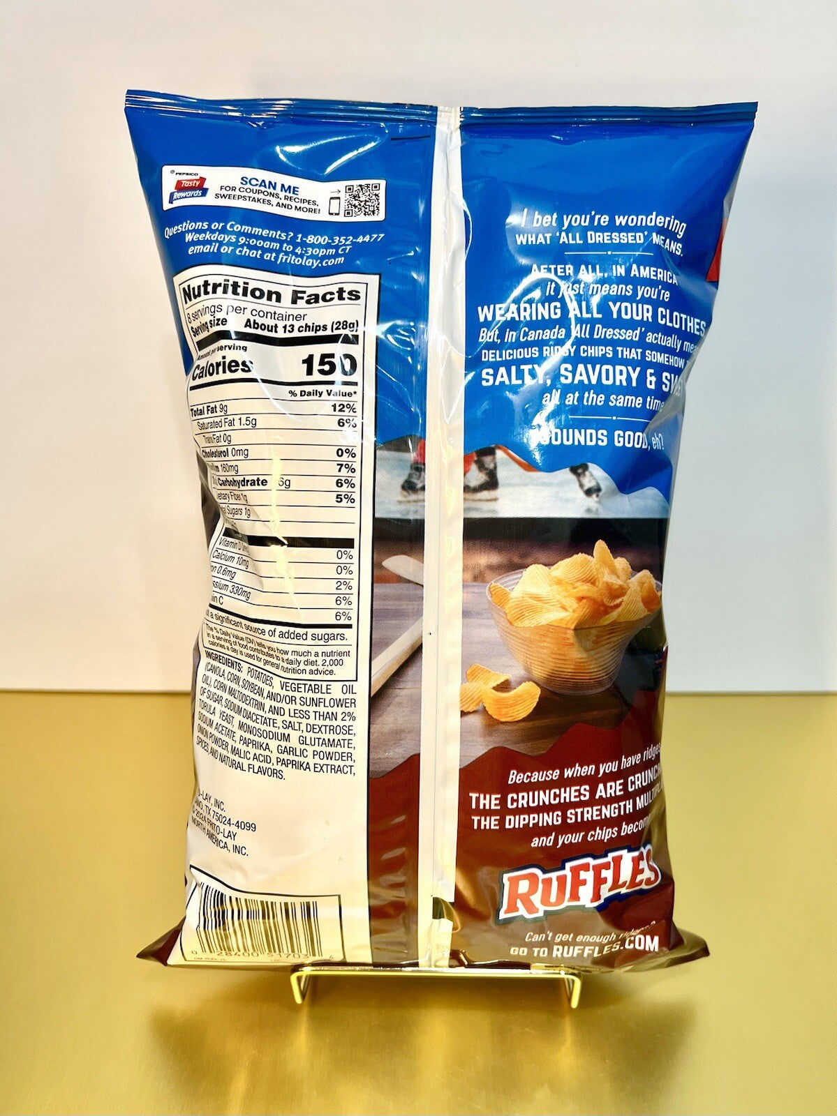 🔥 New Limited Edition RUFFLES All Dressed Canada Inspired Potato Chips 8oz