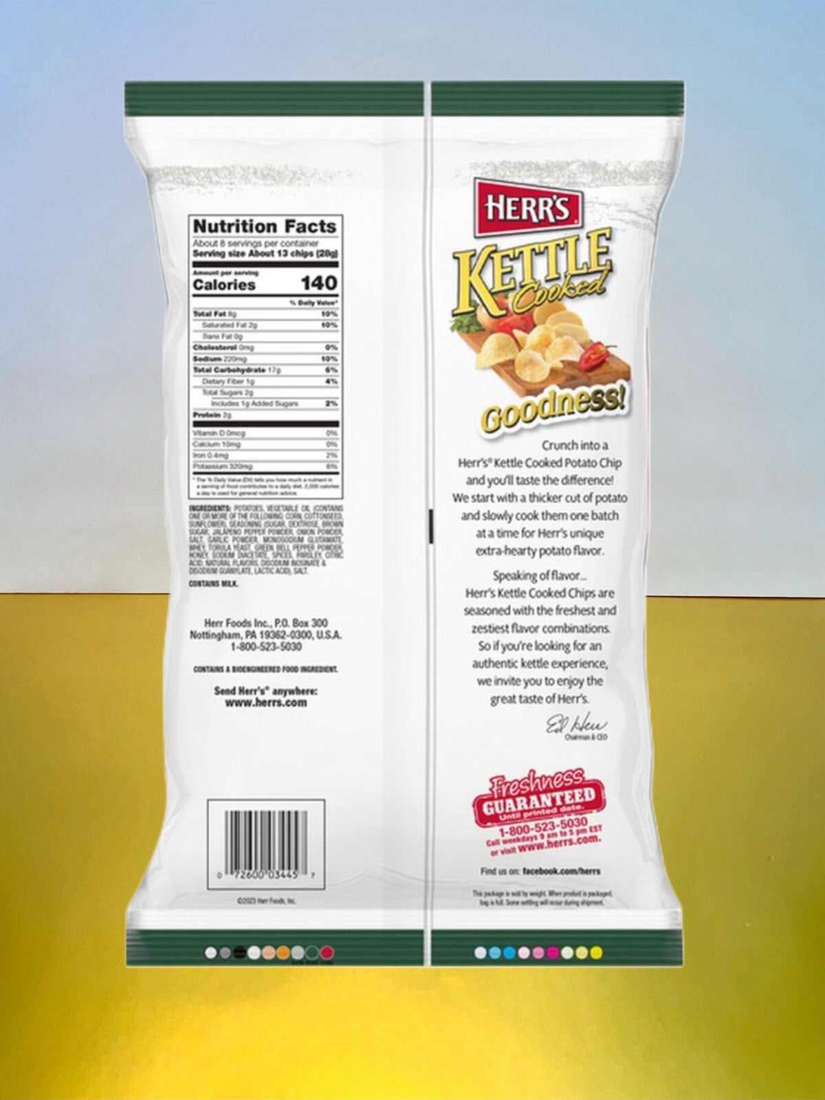 〽️New Limited Edition HERR’s Kettle Cooked Honey Jalapeno Potato Chips 8oz