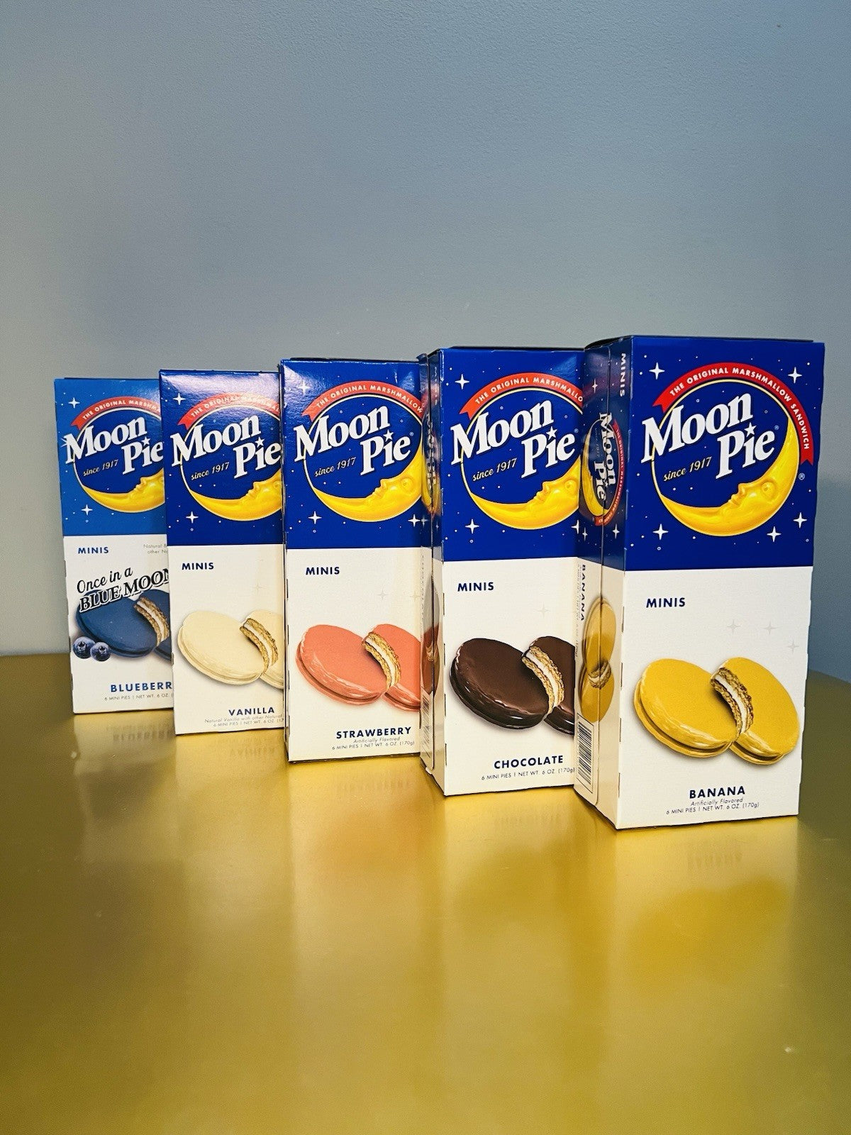🔥New The Original Marshmallow Sandwich Minis Moon Pie Variety Flavors 5-Pack