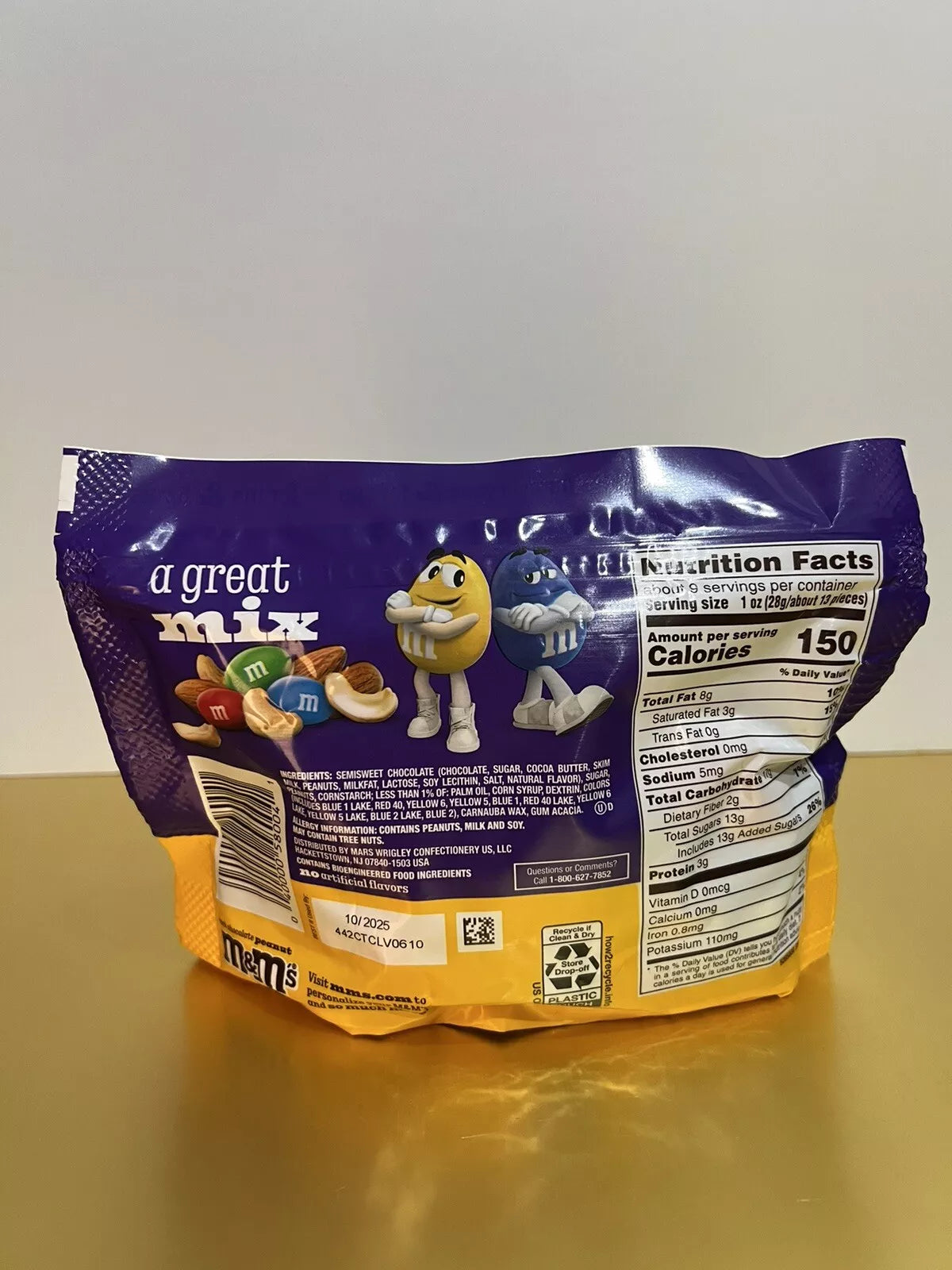 New Exclusive M&Ms Dark Chocolate Peanut Bag 9.4oz