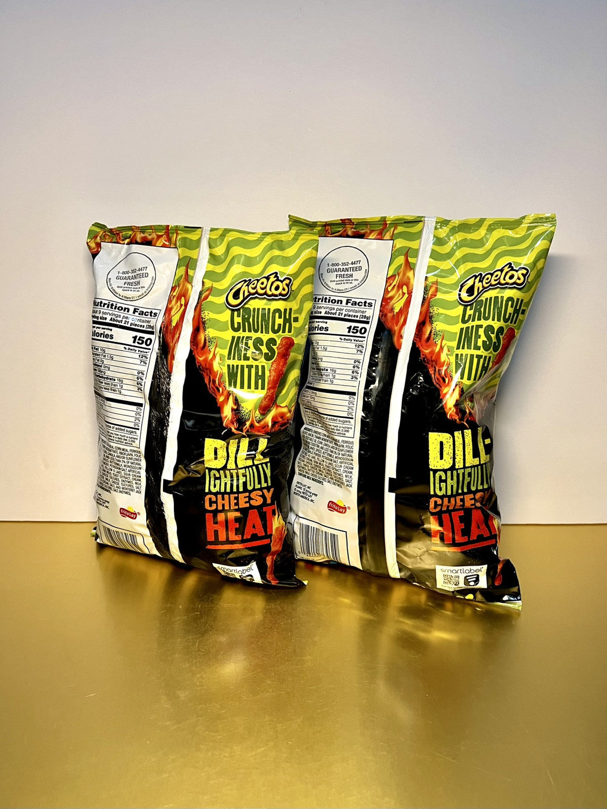 🔴 2 BAGS-New Limited Edition Cheetos Flamin Hot Dill Pickle Crunchy Bag 8.5oz