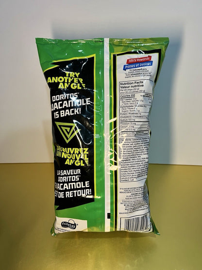 🇨🇦 New Limited Edition Frito-Lay Canadian Doritos GUACAMOLE Tortilla Chips 8oz