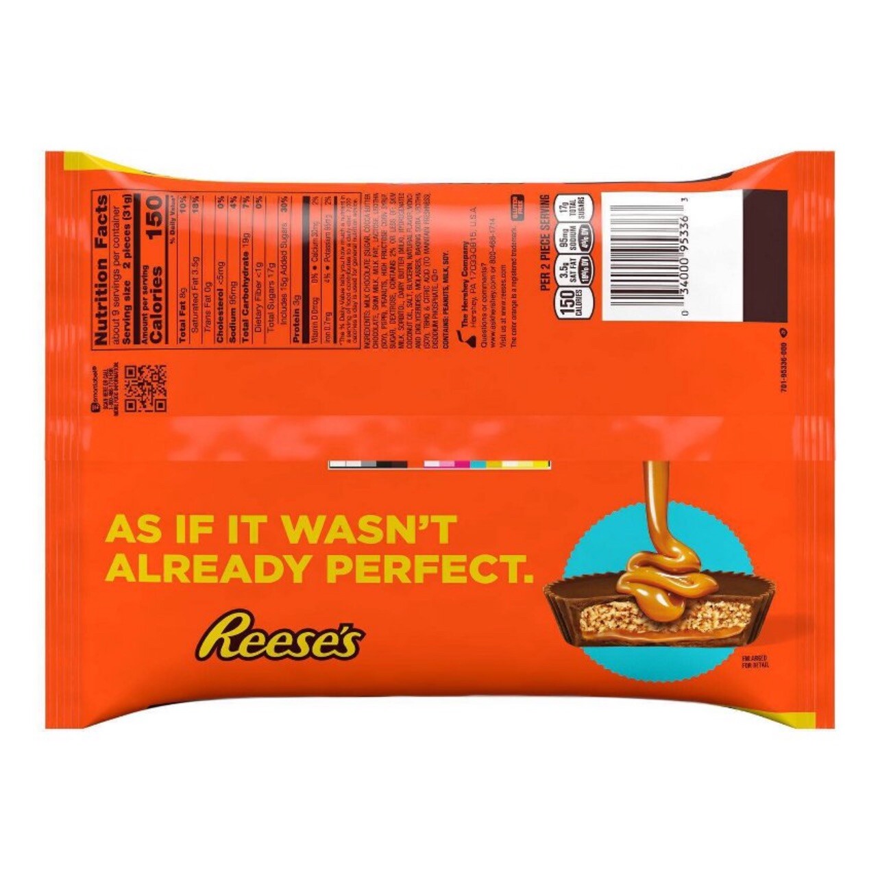 〽️ New Exclusive Reeses Caramel Milk Chocolate Peanuts Butter Cup 9.9oz