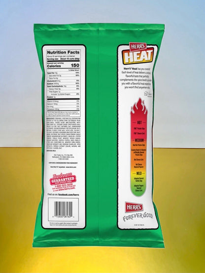 〽️New Limited Edition HERR’s Jalapeño Poppers Cheese Cheddar Heat Mild Curls 8oz