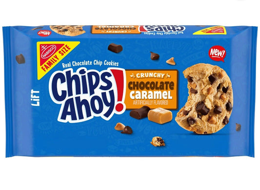 ⚪️ New Family Size Chips Ahoy Crunchy Chocolate Caramel Chip Cookies 13.88oz