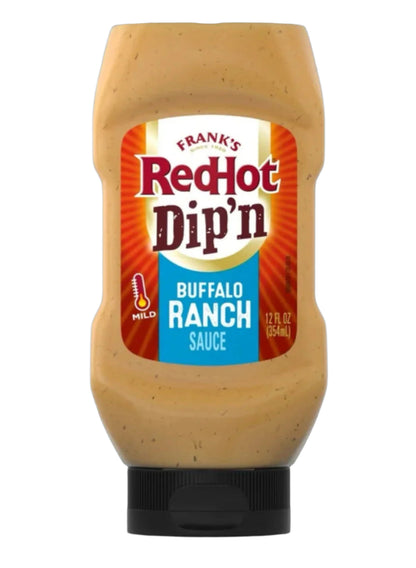 〽️ New Exclusive Frank's Red Hot Dip'n Buffalo Ranch Mild Sauce Bottle 12 FL Oz