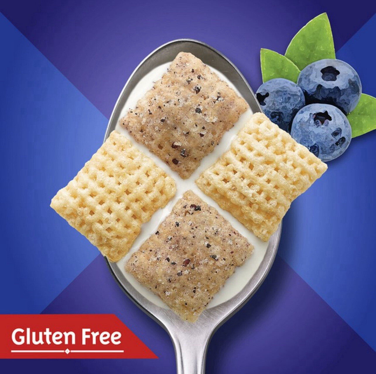 〽️ New Exclusive Chex Blueberry  Fruit Gluten Free Breakfast Cereal Box 12.4oz