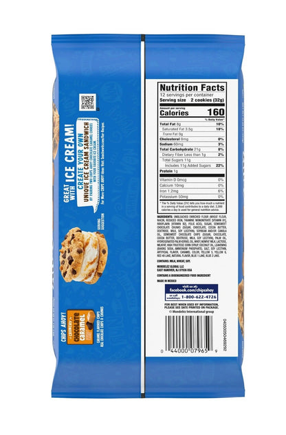 ⚪️ New Family Size Chips Ahoy Crunchy Chocolate Caramel Chip Cookies 13.88oz
