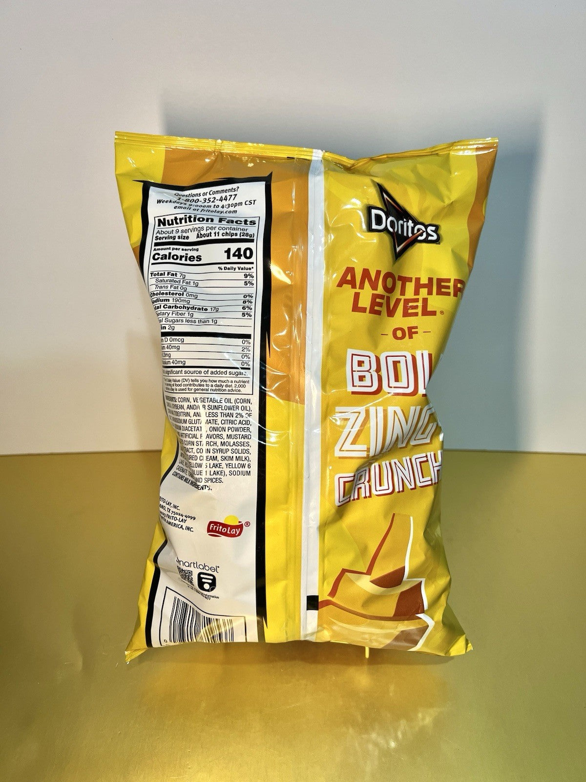 🟡 New Limited Edition Doritos HOT MUSTARD Yellow Tortilla Chips 9oz