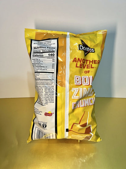 🟡 New Limited Edition Doritos HOT MUSTARD Yellow Tortilla Chips 9oz