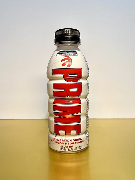 🇨🇦New Exclusive White & Red Toronto Raptors PRIME Hydration Bottle Drink 500ml