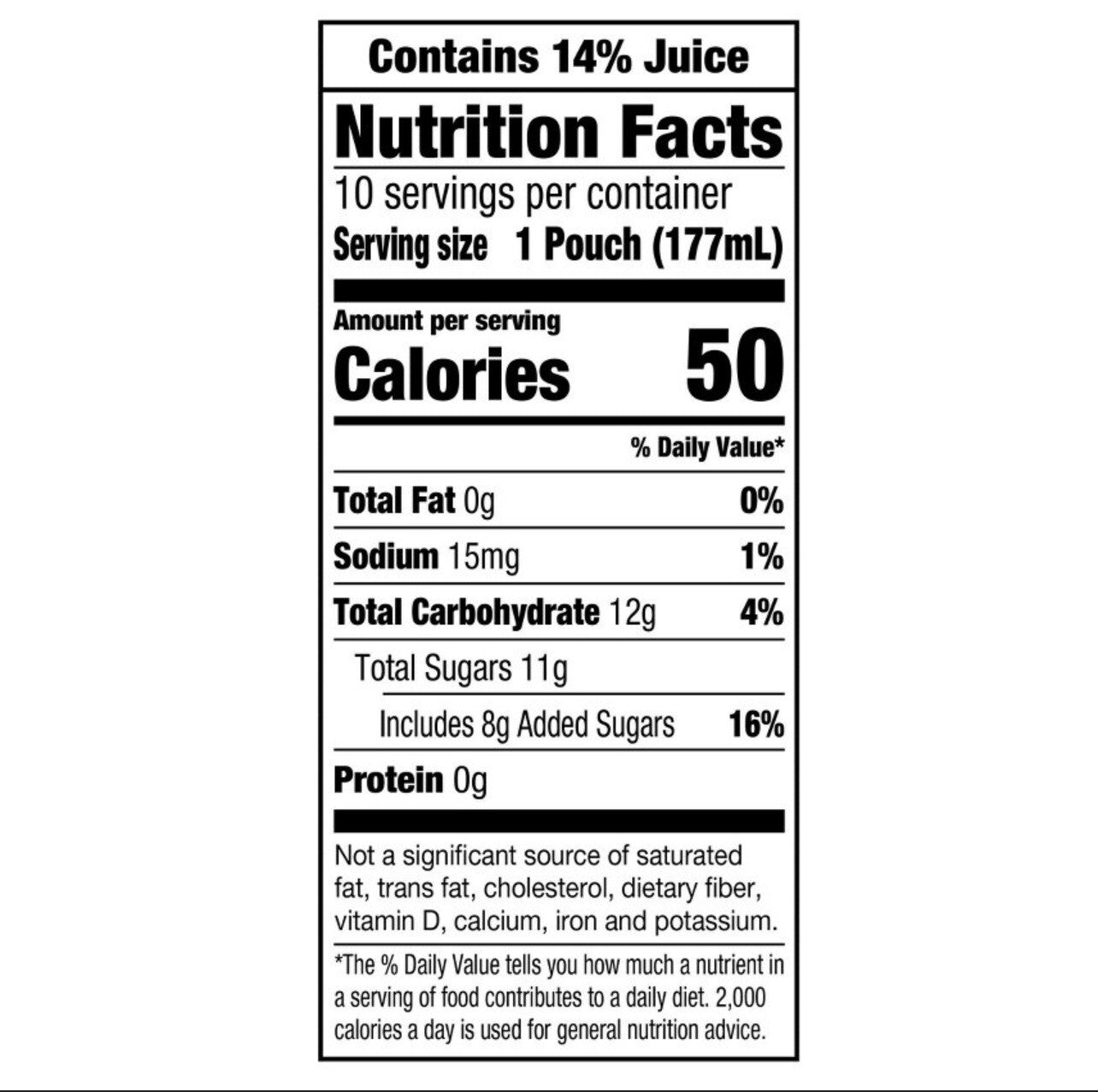 〽️ New Capri Sun Berry Zero Sugar Added 100% Juice Concentrate 10 Pouches