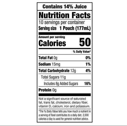 〽️ New Capri Sun Berry Zero Sugar Added 100% Juice Concentrate 10 Pouches