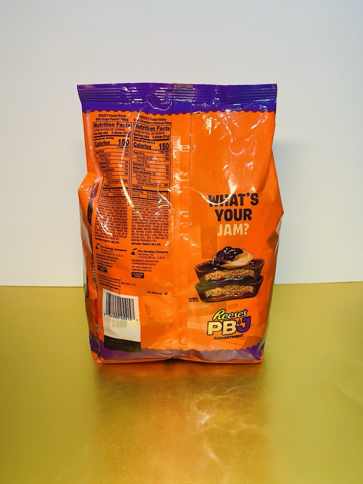 🔥New Reeses JUMBO BAG PB£J Peanut Butter Jelly Grape Strawberry Mini Cups 39oz