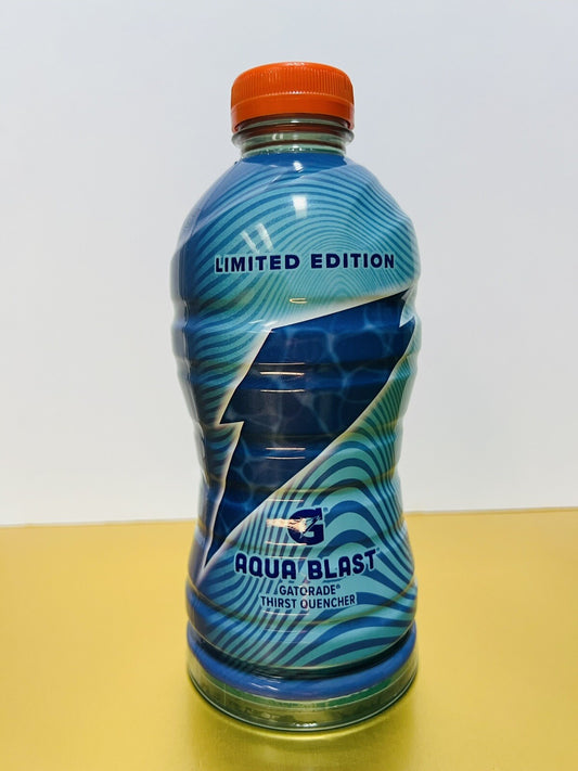 🔵New Limited Edition Gatorade AQUA BLAST Thirst Quencher Tropical 12 Fl Oz
