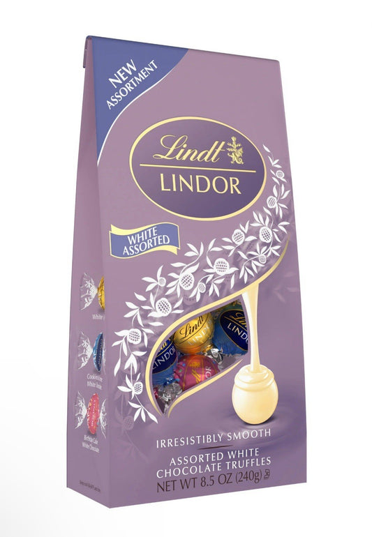 🔴New Limited Edition Lindt Lindor White Assorted White Chocolate Truffle 8.5oz