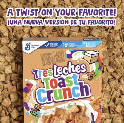 〽️ New Exclusive Cinnamon Toast Crunch TRES LECHES Sweet Wheat Oat Cereal 12oz