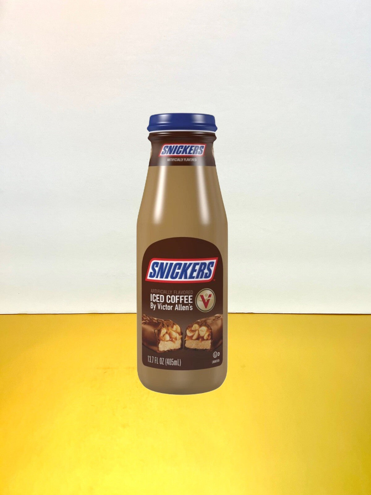 〽️ New Victor Allen's Iced Coffee Snickers Iced Coffee Flavored Bottle 13.5oz