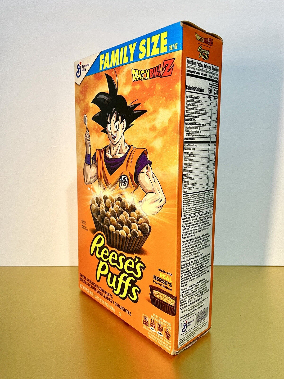 〽️ Limited Edition Family Size Reese’s Puffs Dragonball Z Cereal Frieza 19.7oz