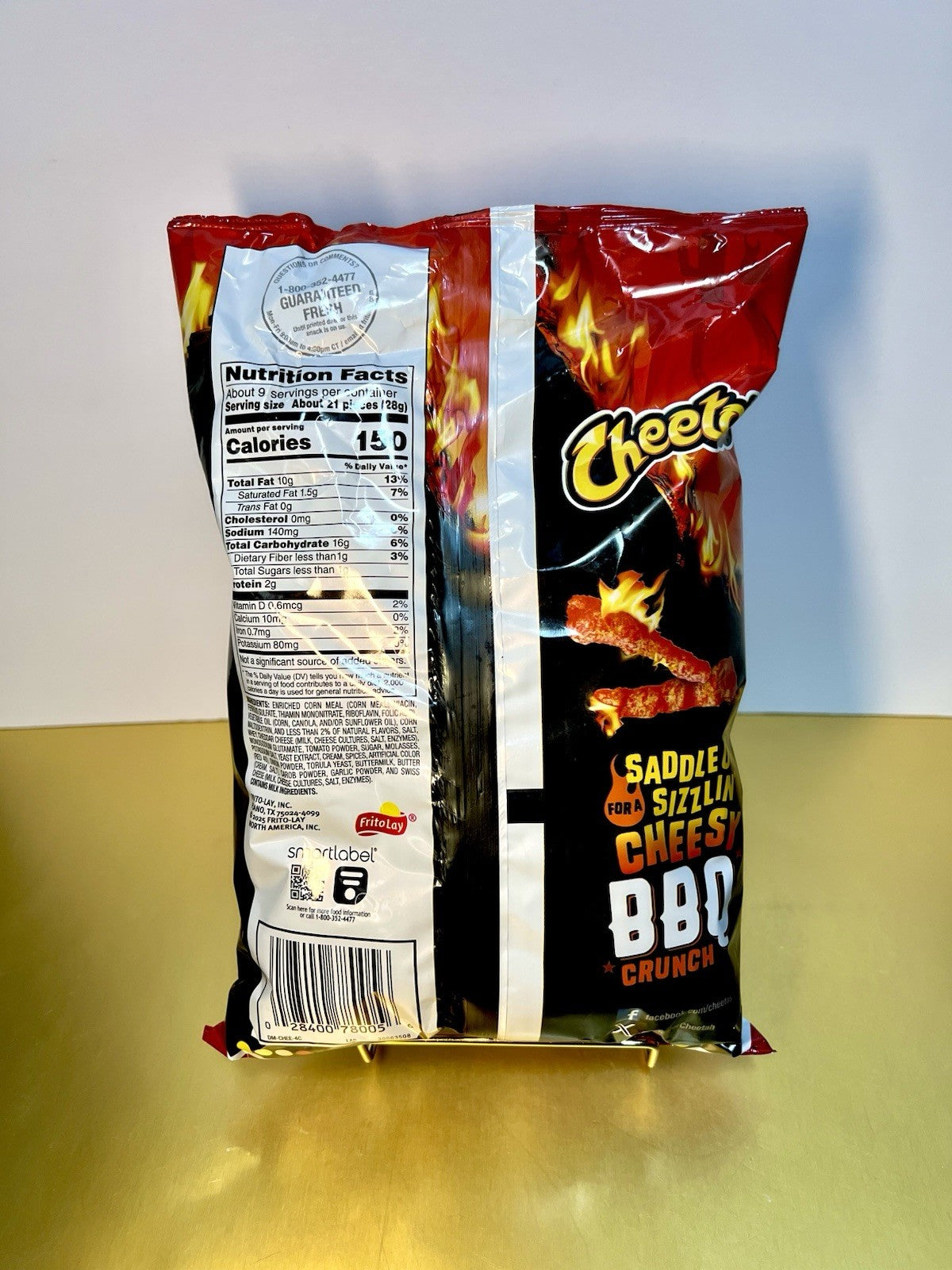 🔵 New Limited Edition Cheetos FLAMIN HOT CHEDDAR BBQ Barbecue Crunchy Bag 8.5oz