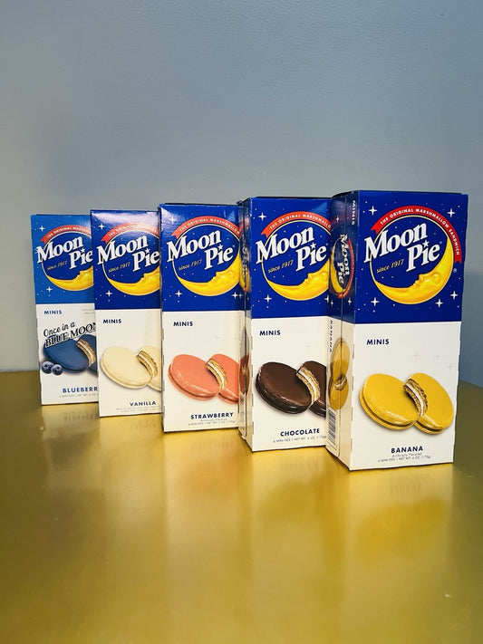 🔥New The Original Marshmallow Sandwich Minis Moon Pie Variety Flavors 5-Pack