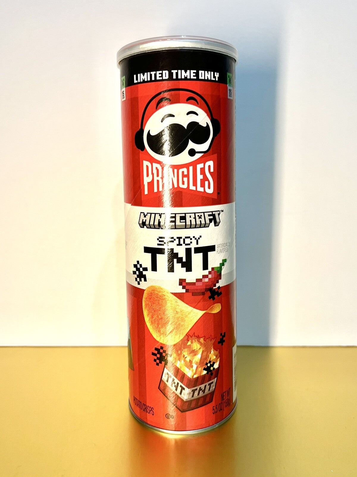 〽️New Limited Edition Pringles Minecraft Spicy TNT Red Pepper Potato Chips 5.5oz