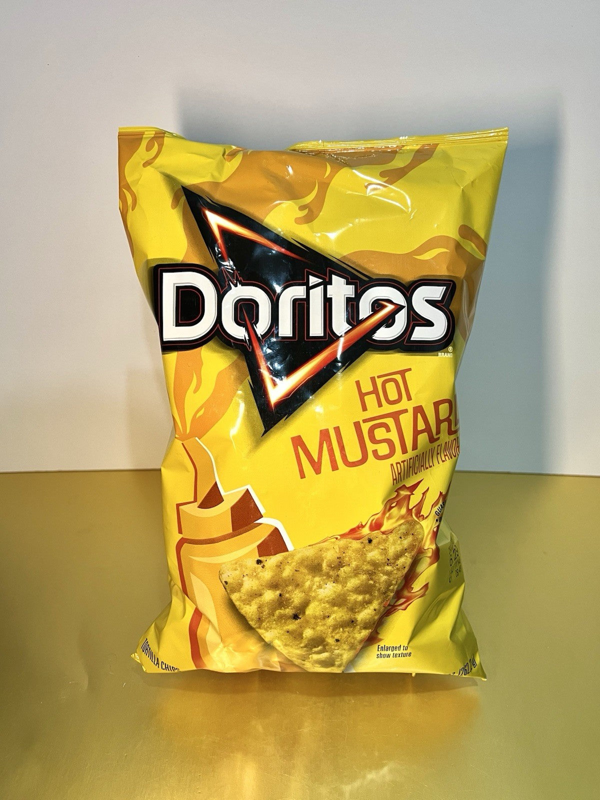 🟡 New Limited Edition Doritos HOT MUSTARD Yellow Tortilla Chips 9oz