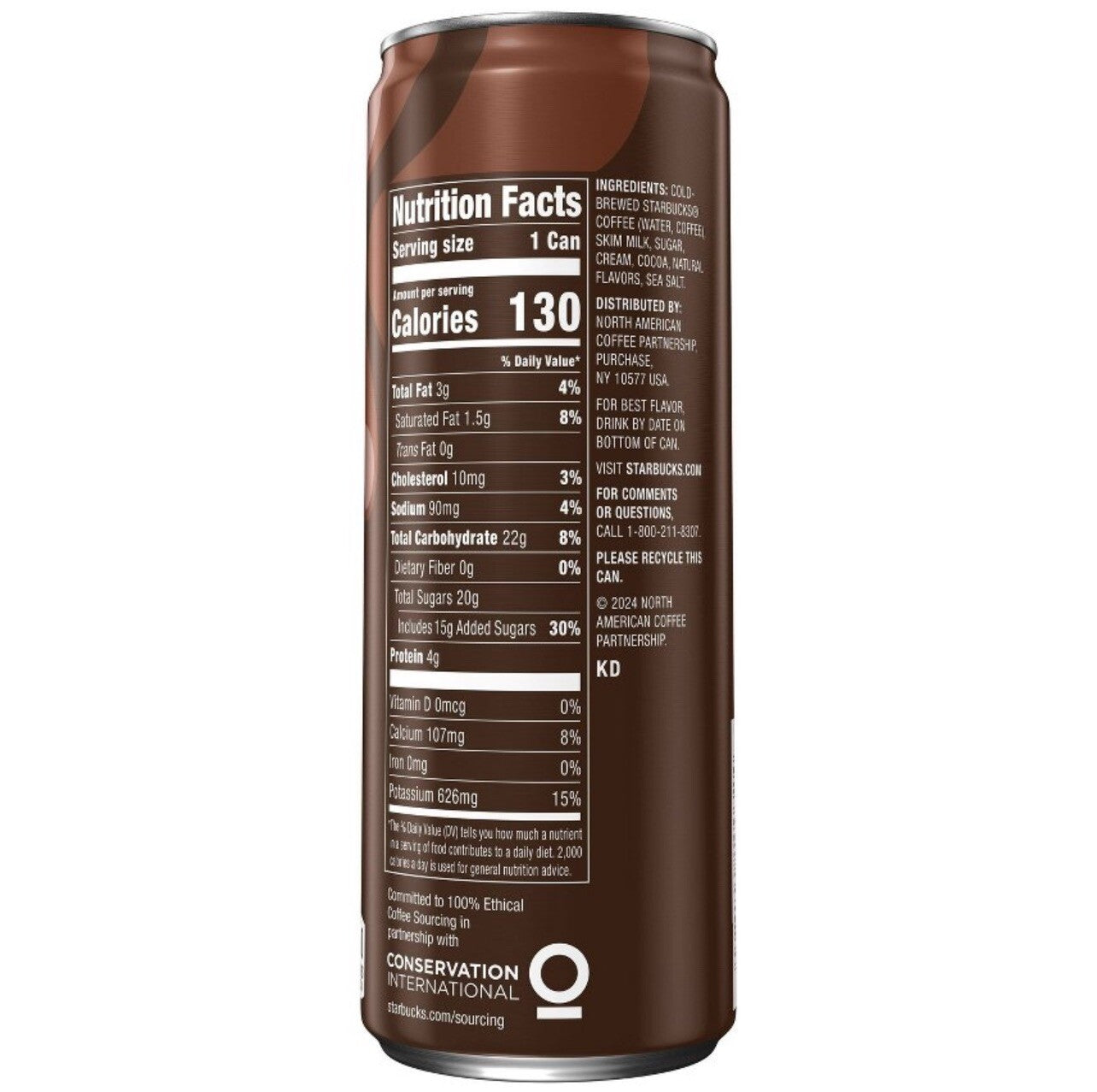 🟠 New Starbucks Chocolate Cream Cold Brew Premium Coffee Drink 11FL (1 Can)