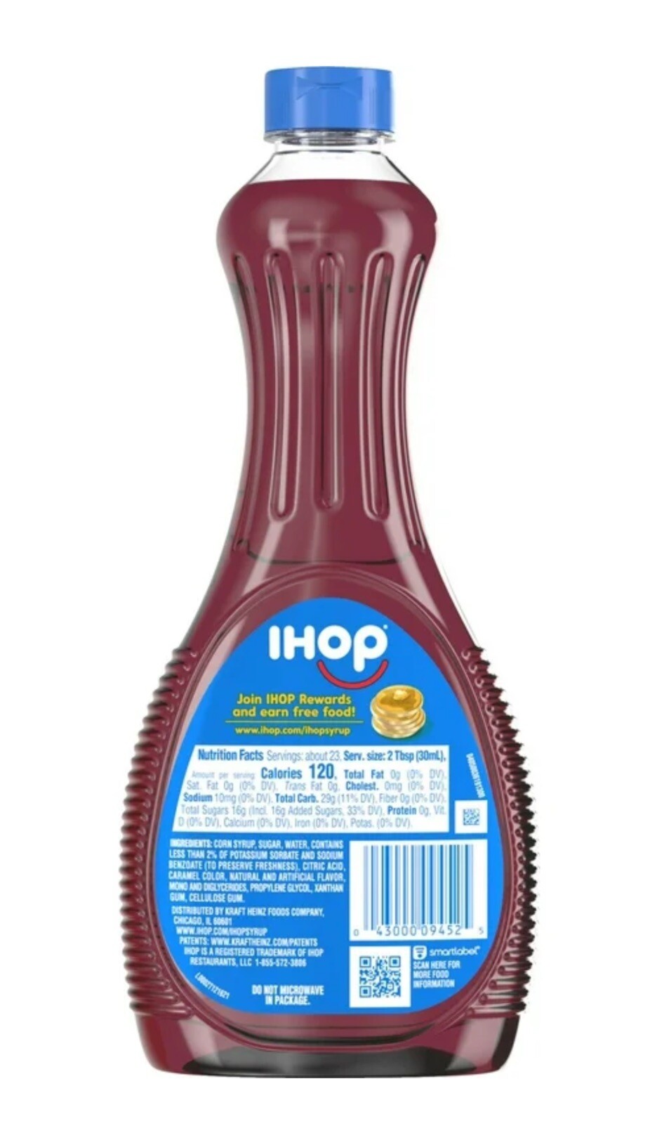 〽️ New Official IHOP Original Pancake Breakfast Corn Syrup 24 FL Oz