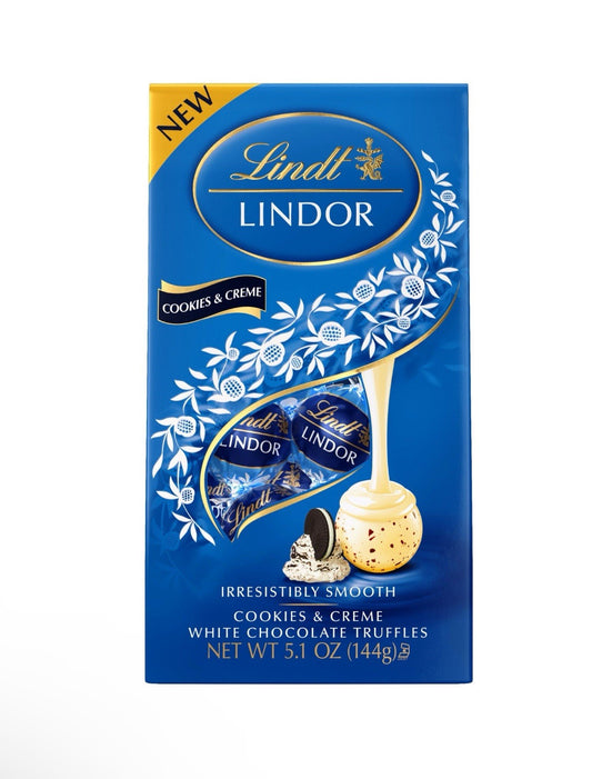 🔴New Limited Edition Lindt Lindor Cookies & Cream White Chocolate Truffle 5.1oz