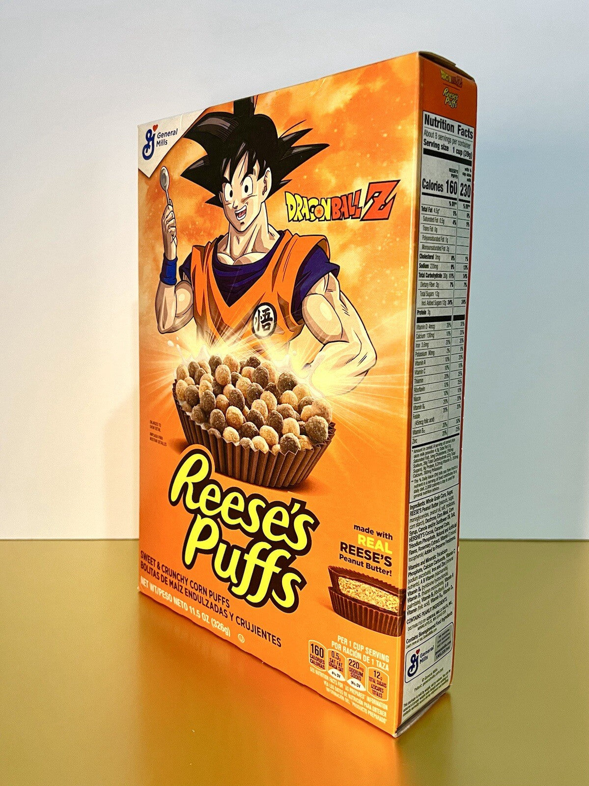〽️ Limited Edition General Mills Reese’s Puffs Dragonball Z Cereal Trunks 11.5oz
