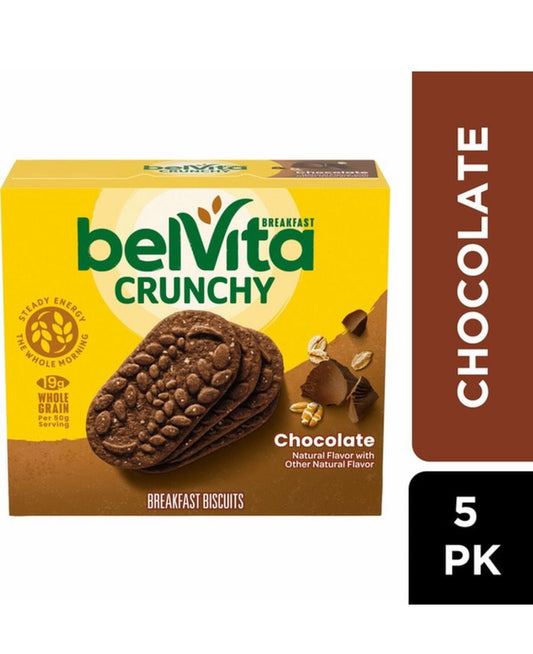 〽️ New Exclusive Belvita Breakfast Crunchy Chocolate Biscuits 8.8oz (5-Pack)