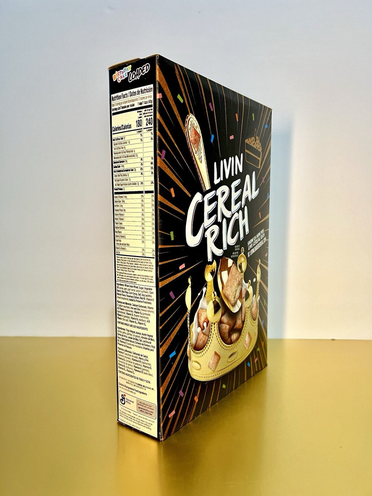 🟡New Limited Cinnamon Toast Crunch Loaded Birthday Cake Cereal Large Size 13oz