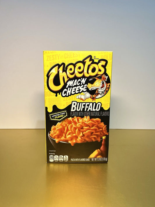 ⚪️ New Limited Time Cheetos Mac N Cheese Buffalo Pasta Sauce Flavor Box 5.9oz