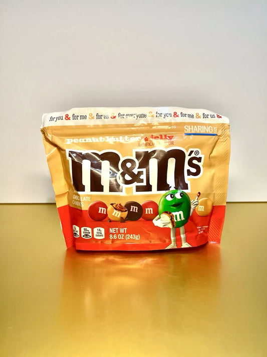 New Limited Edition M&Ms Peanut Butter & Jelly Chocolate Bag 8.6oz