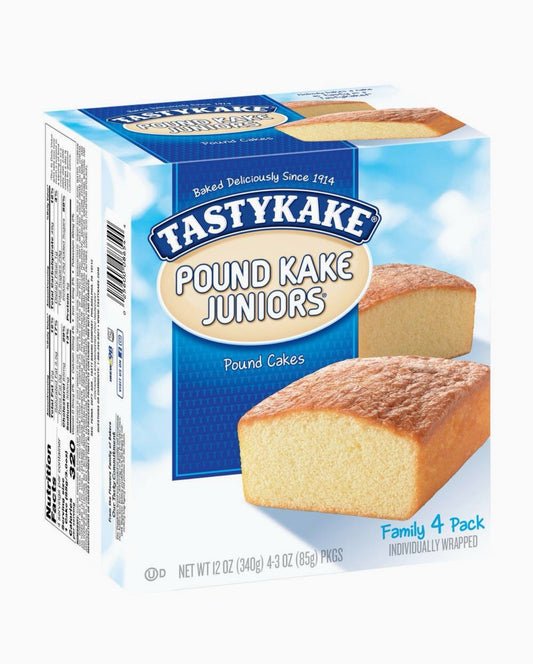⚪️ New Exclusive Tastykake Pound Cake Juniors Bread Soft Pastries 12oz