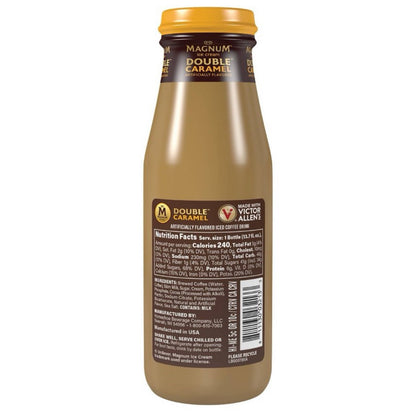 🟡New Victor Allen Magnum Double Caramel Iced Coffee Chocolate 13.7oz (1 Bottle)