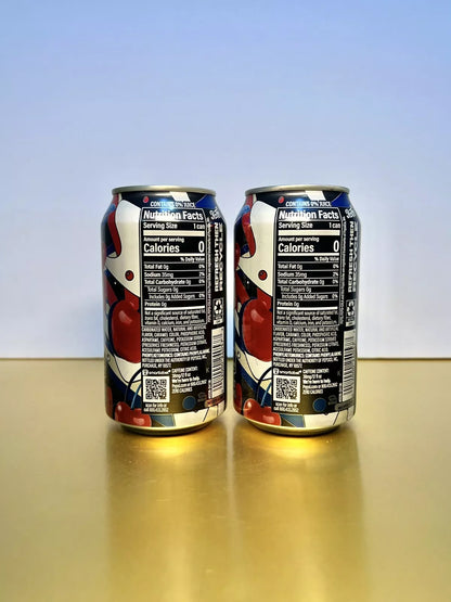 New Exclusive Pepsi Cola Zero Sugar Wild Cherry & Cream Soda 12floz (2 Cans)