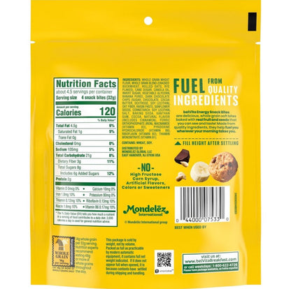 ⚫️ New Belvita Banana Dark Chocolate & Sunflower Seed Energy Snack Bites 5oz