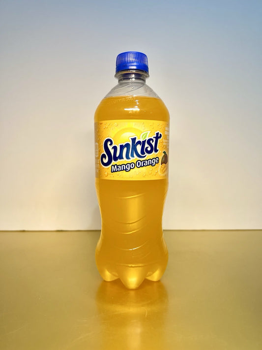 ⚫️ New Exclusive Sunkist Mango Orange Fruit Sweet Soda 20 FL Oz (1 Bottle)