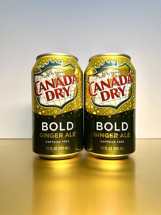 New Rare Exclusive Canada Dry BOLD Ginger Ale Caffeine Free (2 Cans)