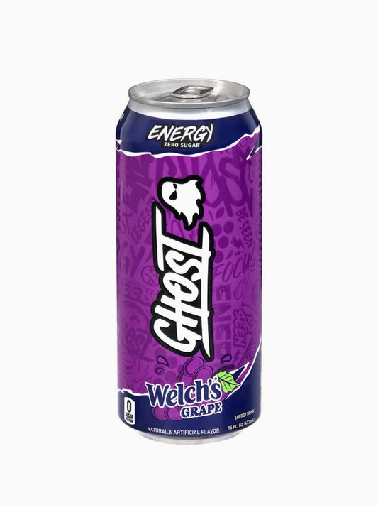 ⚪️ New Exclusive GHOST Welch’s Grape Juice Zero Sugar Energy Drink 16 Fl Oz