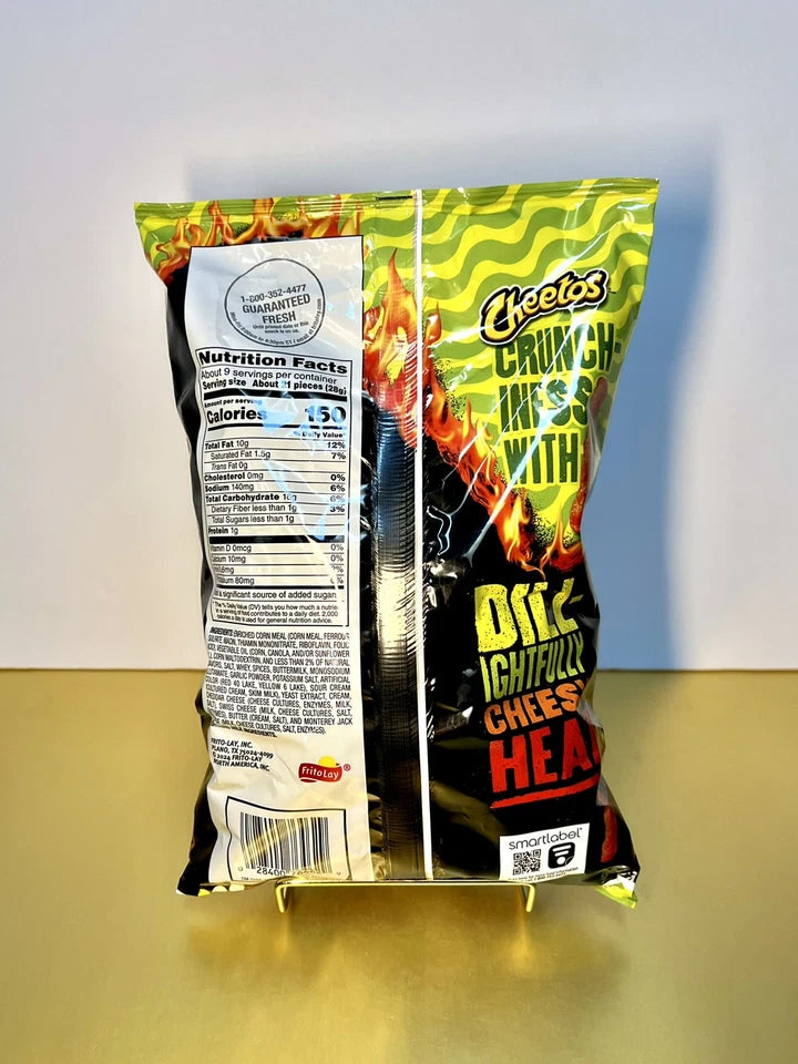 New Limited Edition LARGE Cheetos Flamin Hot Dill Pickle Cheese Crunchy 8.5oz